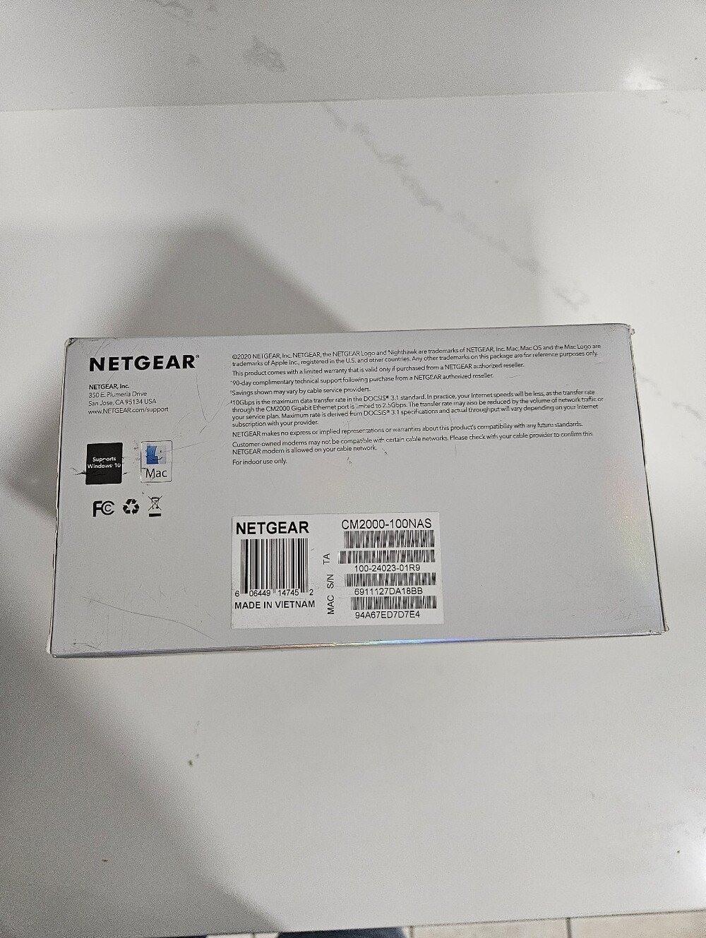 NETGEAR Nighthawk Multi-Gig Cable Modem (CM2000) - Compatible with All Cable co - Picture 5 of 7